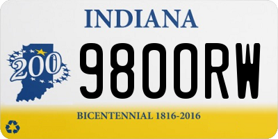IN license plate 980ORW