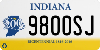 IN license plate 980OSJ