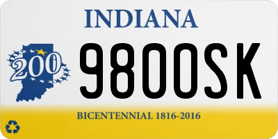 IN license plate 980OSK