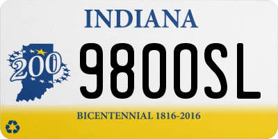 IN license plate 980OSL