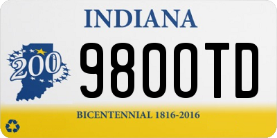 IN license plate 980OTD