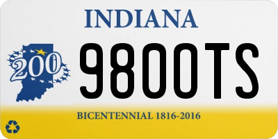 IN license plate 980OTS