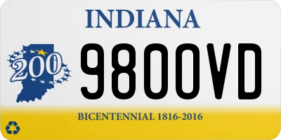 IN license plate 980OVD