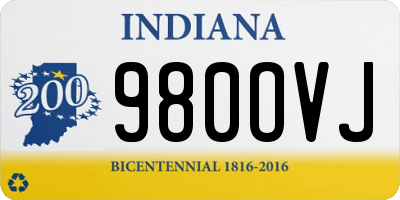 IN license plate 980OVJ
