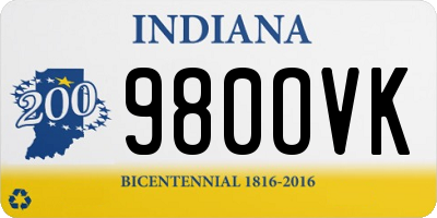 IN license plate 980OVK