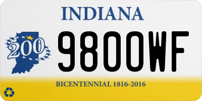 IN license plate 980OWF