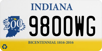 IN license plate 980OWG