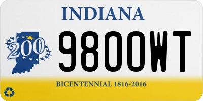 IN license plate 980OWT