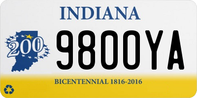 IN license plate 980OYA
