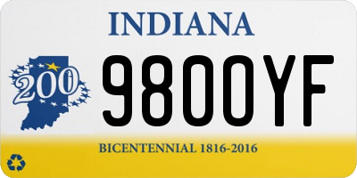 IN license plate 980OYF