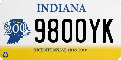 IN license plate 980OYK