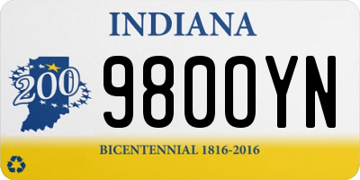IN license plate 980OYN