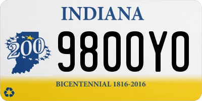 IN license plate 980OYO