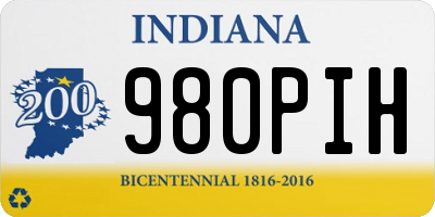 IN license plate 980PIH