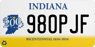 IN license plate 980PJF