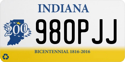 IN license plate 980PJJ