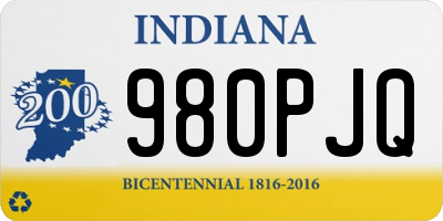 IN license plate 980PJQ