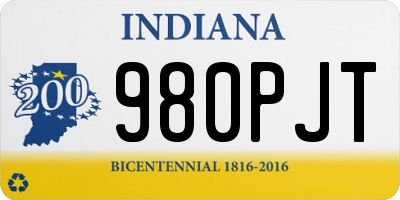 IN license plate 980PJT