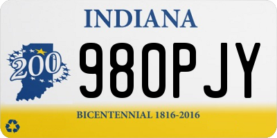 IN license plate 980PJY