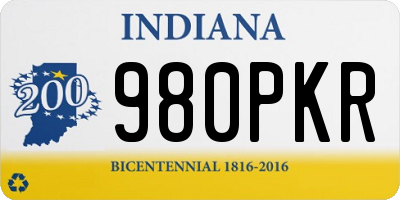 IN license plate 980PKR