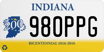 IN license plate 980PPG