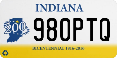 IN license plate 980PTQ