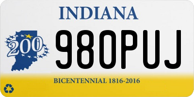 IN license plate 980PUJ