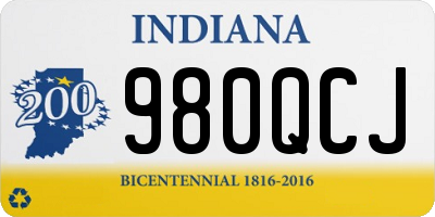 IN license plate 980QCJ
