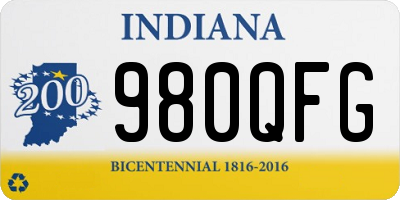 IN license plate 980QFG