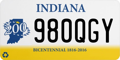 IN license plate 980QGY