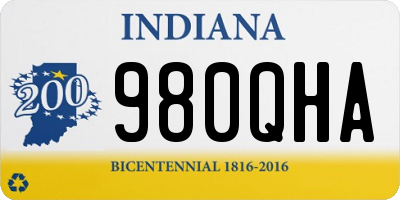 IN license plate 980QHA