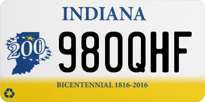 IN license plate 980QHF