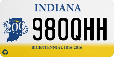 IN license plate 980QHH