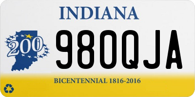 IN license plate 980QJA
