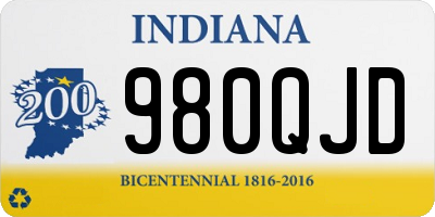 IN license plate 980QJD