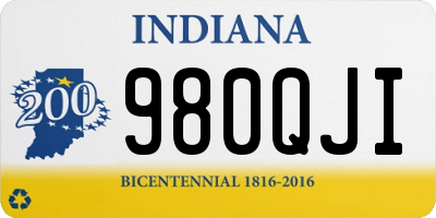 IN license plate 980QJI
