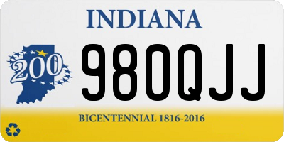 IN license plate 980QJJ