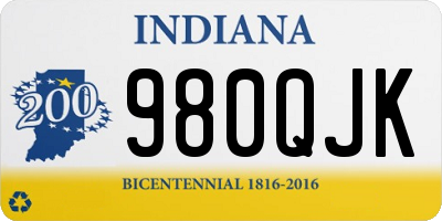 IN license plate 980QJK