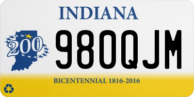IN license plate 980QJM
