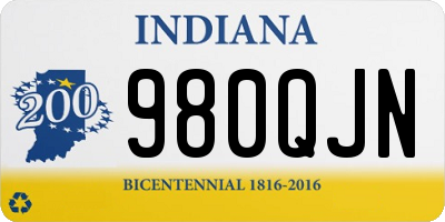 IN license plate 980QJN
