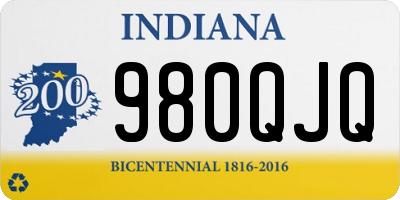 IN license plate 980QJQ