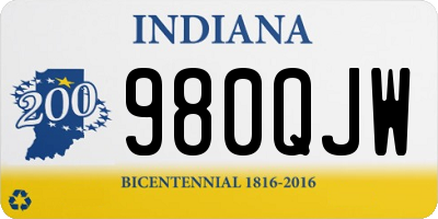 IN license plate 980QJW