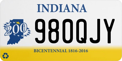 IN license plate 980QJY