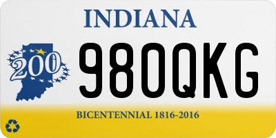 IN license plate 980QKG