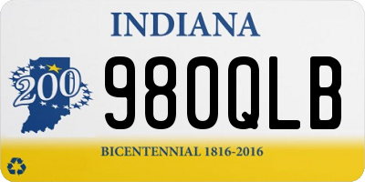 IN license plate 980QLB