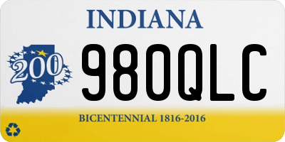 IN license plate 980QLC