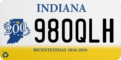 IN license plate 980QLH