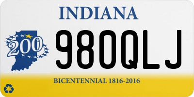 IN license plate 980QLJ