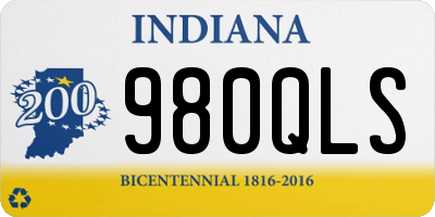 IN license plate 980QLS