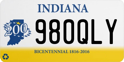 IN license plate 980QLY